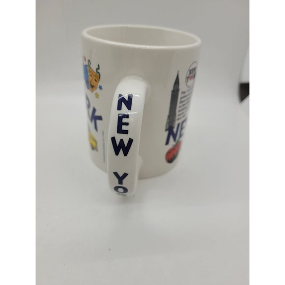 Vintg New York Manhattan Ceramic Mug Iconic Landmarks Coffee Mug souvenir - Picture 4 of 6